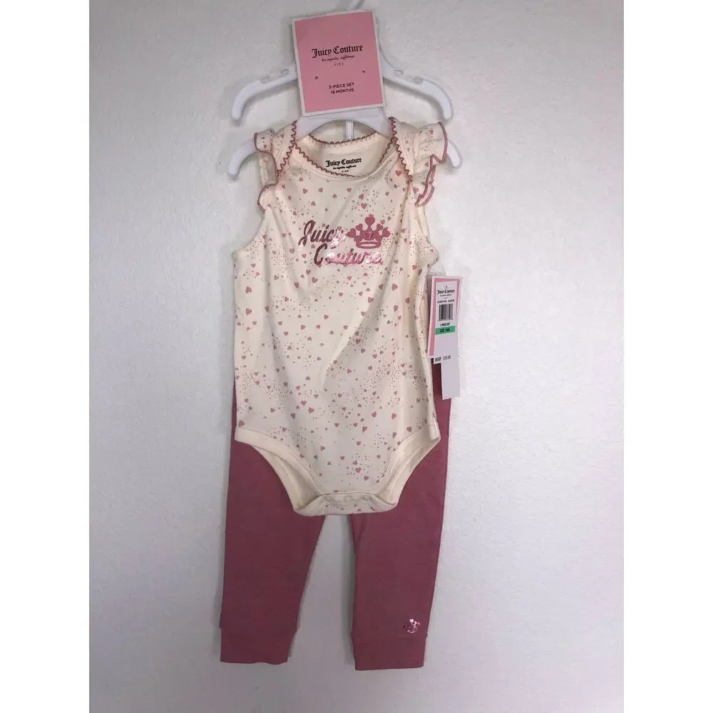 Juicy Couture and Zara Girls Pink and Cream Bundle - 18M